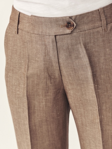 TATUUM Ohlapna forma Hlače na rob 'Zariana 1' | bež barva