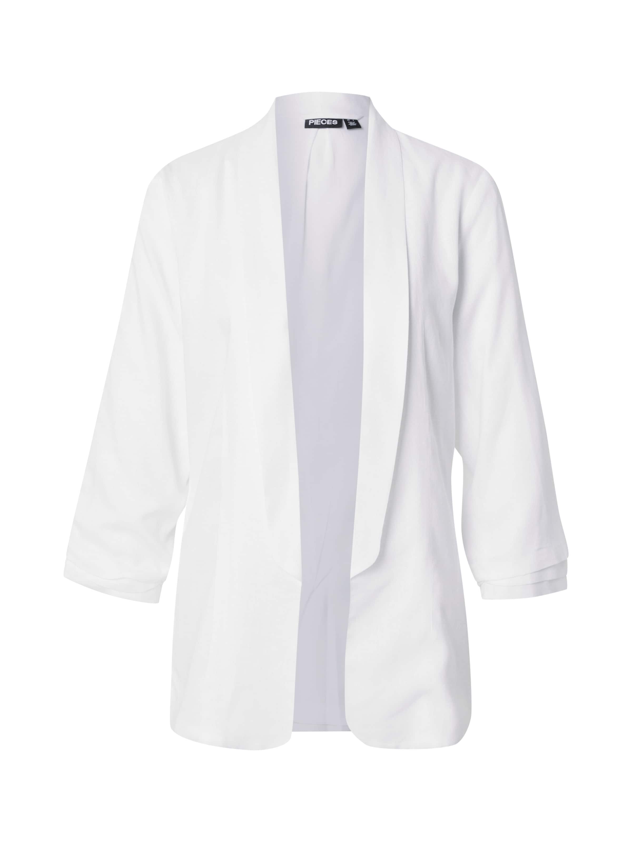 PIECES Blejzr – bílá: přední strana