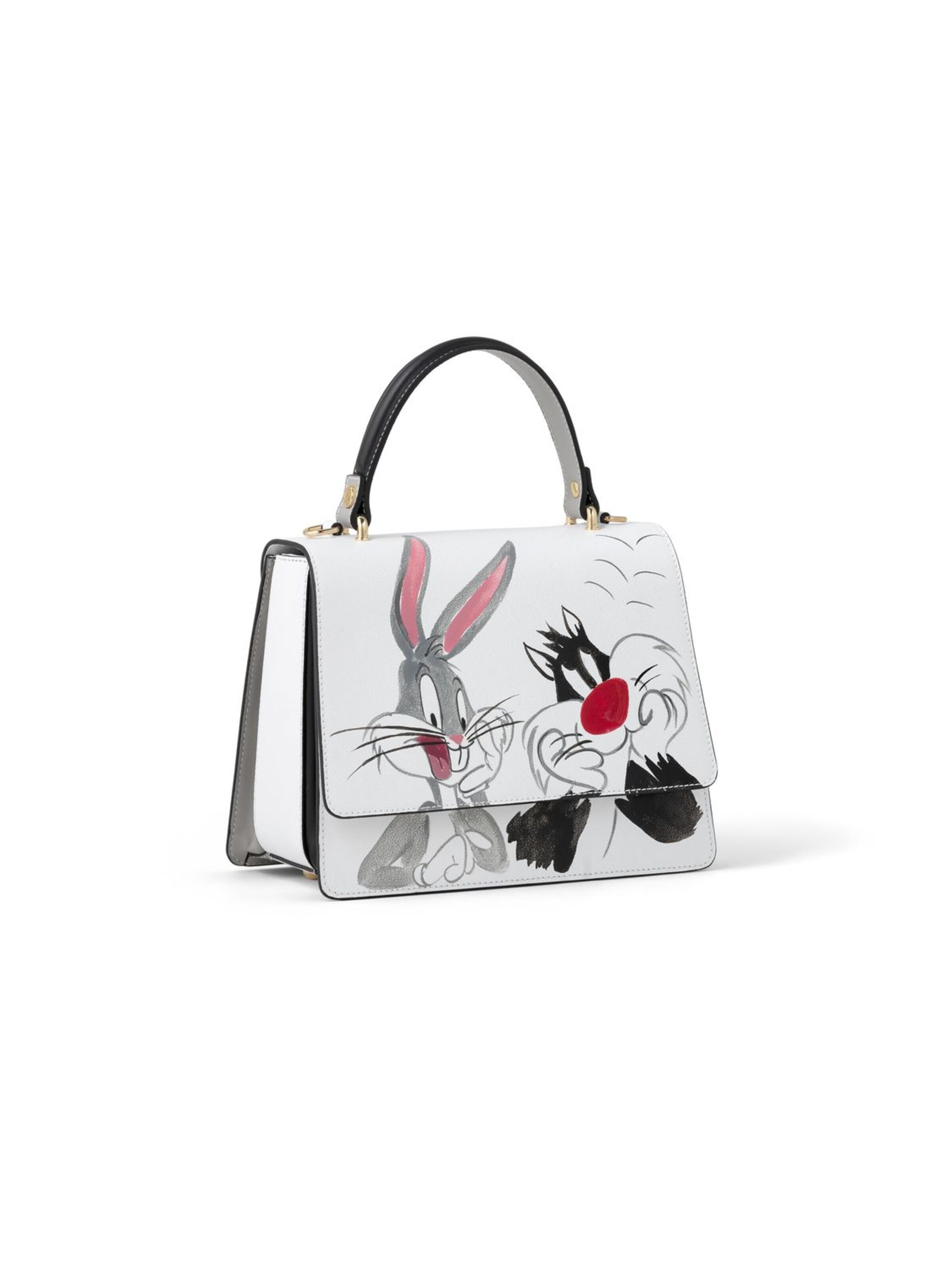 Braccialini - Bolso de mano 'Penelope Looney Tunes' en blanco