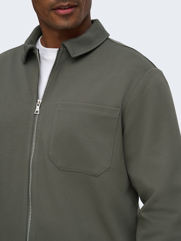 Only & Sons Sweatvest 'ONSNEWKODYL' in Grijs