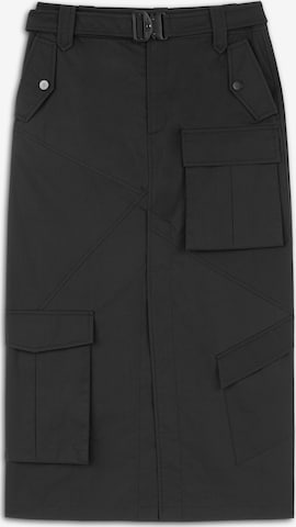 Twist Skirt in Black: front