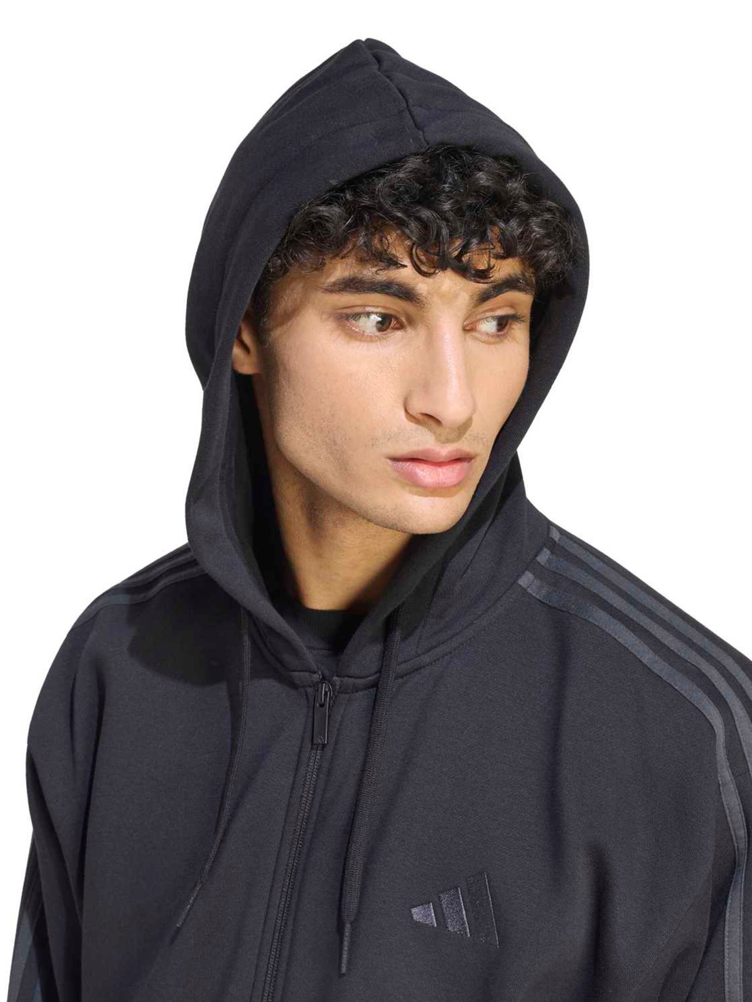 ADIDAS SPORTSWEAR - Casaco de treino em moletão em preto