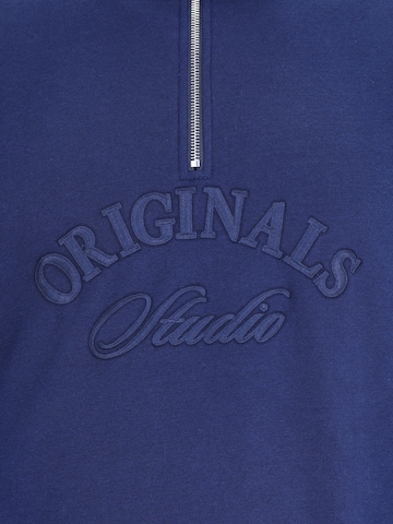 Jack & Jones Plus Sweatshirt 'JORBLEECKER' i blå