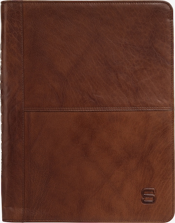 Spikes & Sparrow Document bag in Brown: front