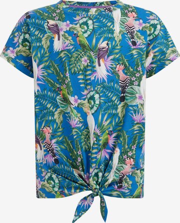 WE Fashion Shirt in Blauw: voorkant