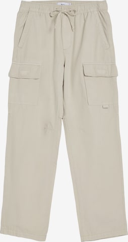 Bershka Regular Cargobroek in Beige: voorkant