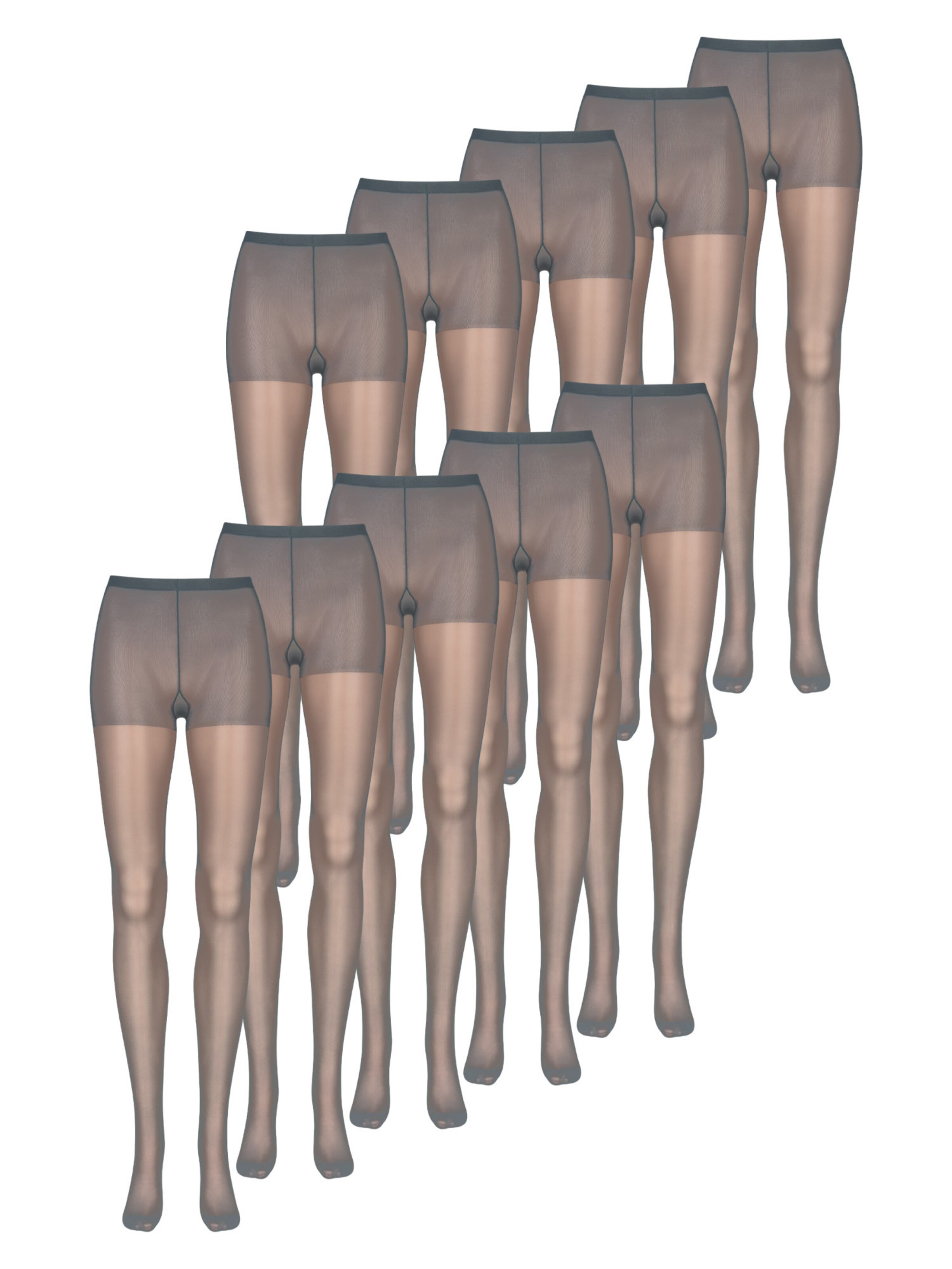 Nur Die Feinstrumpfhose ' Seidenfein 15 DEN ' in Grau: Vorderseite