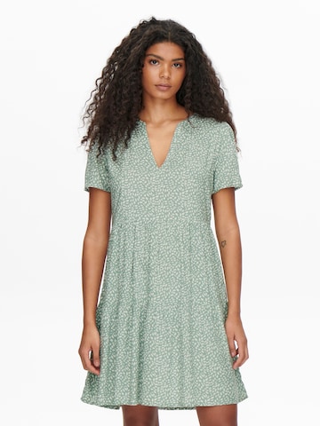 Robe 'ZALLY' ONLY en vert : devant