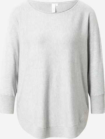 Pull-over QS en gris : devant