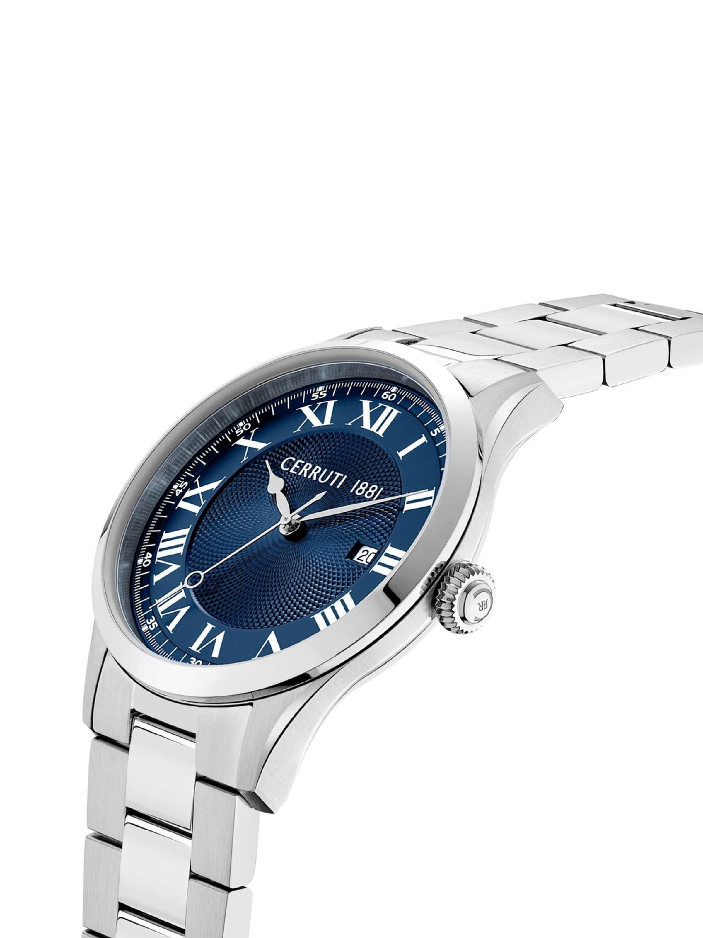 CERRUTI 1881 Analog watch 'Function watch Torcegno' in Silver
