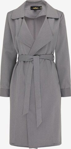 usha BLACK LABEL Between-Seasons Coat in Grey: front