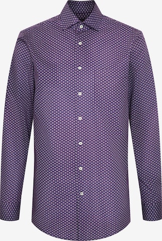 SEIDENSTICKER Regular fit Business shirt 'Schwarze Rose' in Purple: front