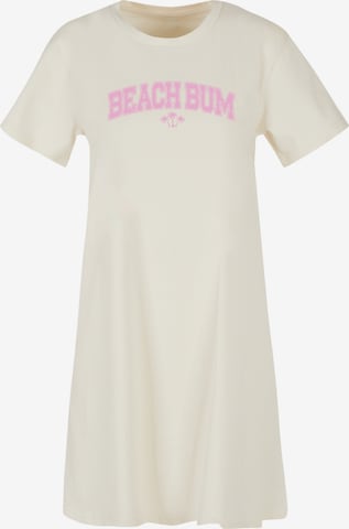 F4NT4STIC Jurk 'Beach Bum Summer Varsity Retro' in Beige: voorkant