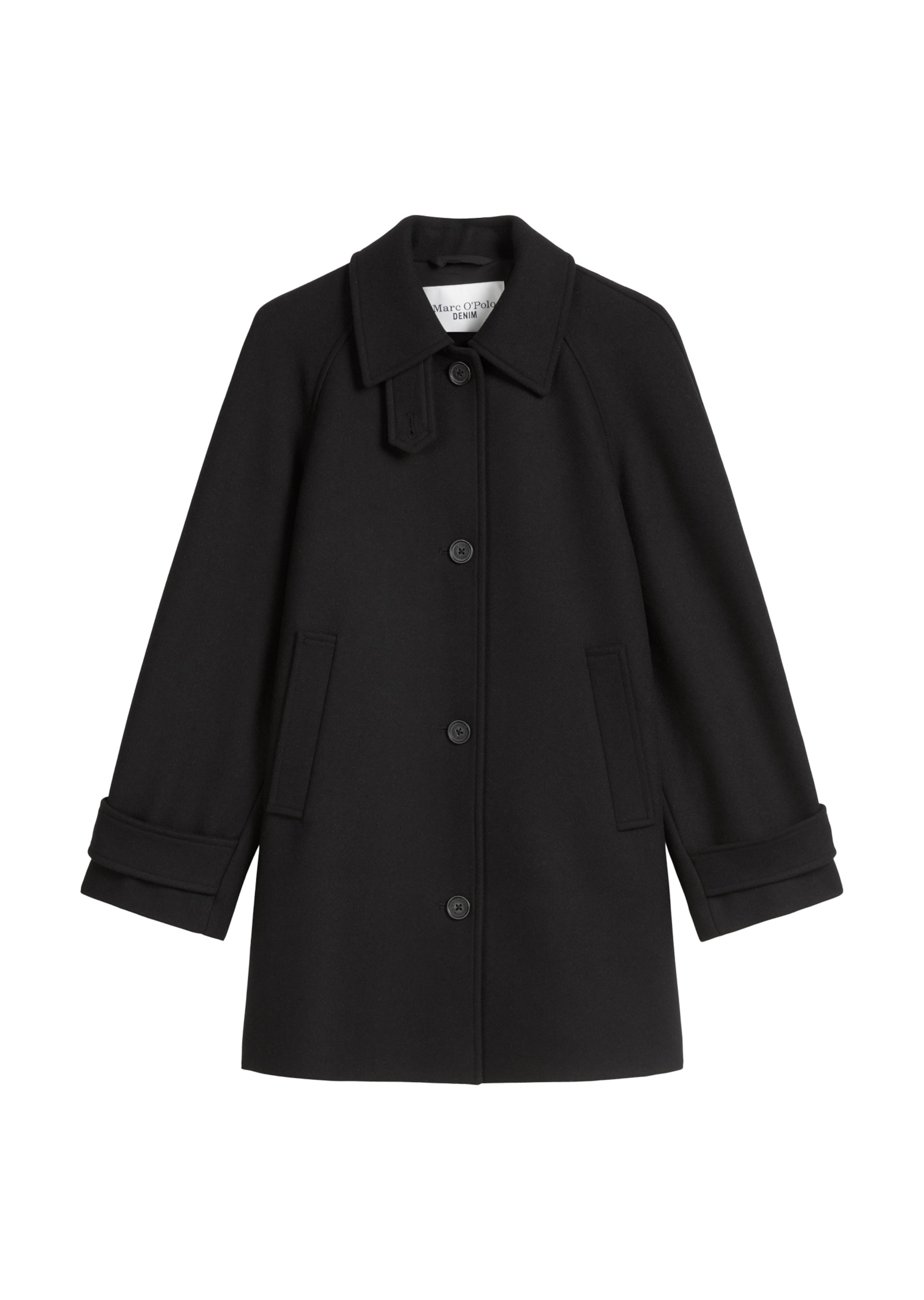 Marc O'Polo DENIM Mantel in Schwarz: Vorderseite