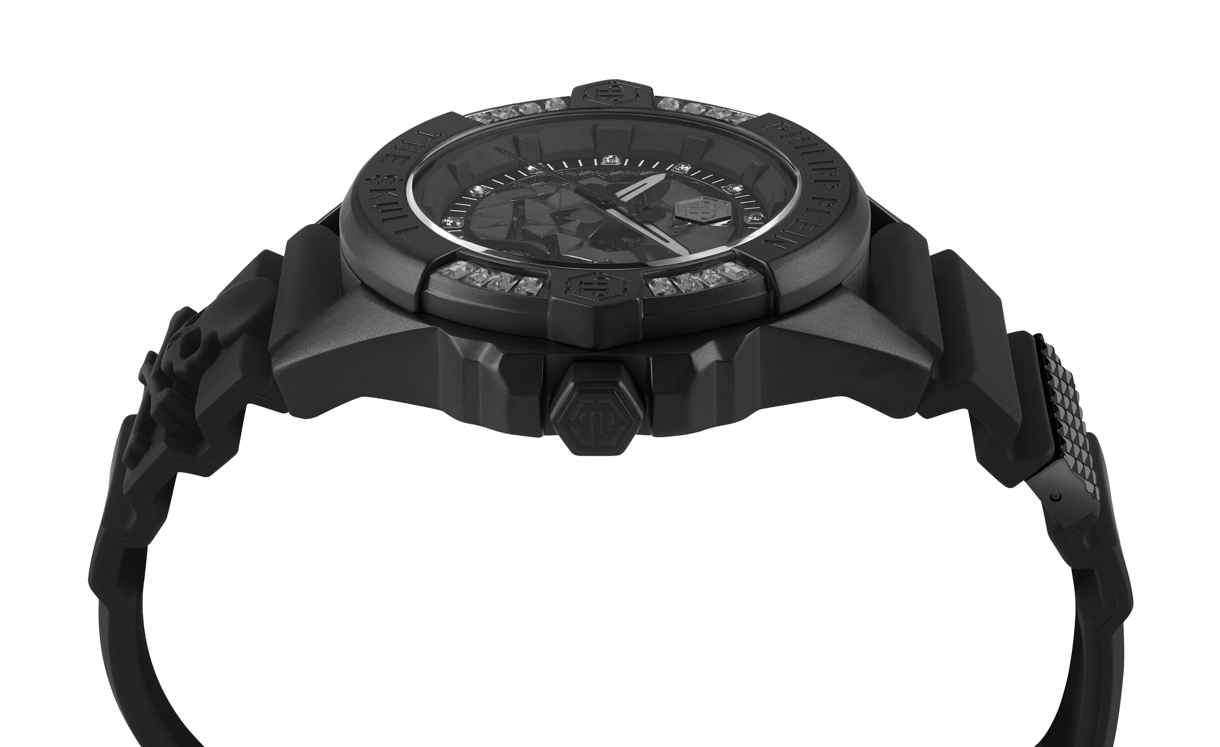 Montre à affichage analogique 'The $kull' Philipp Plein Watches en noir