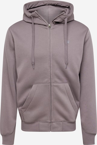 G-STAR Суичъри с качулка 'Premium Core' в сиво: отпред