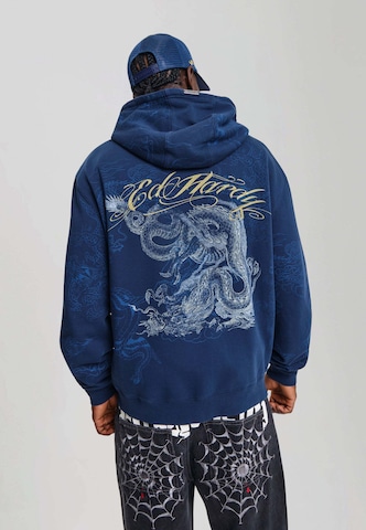 Ed Hardy Суичъри с качулка в синьо