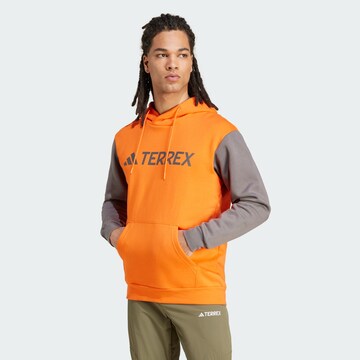ADIDAS TERREX Sports sweatshirt in Orange: front