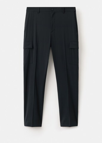 MANGO MAN Regular Chino Pants 'Travel' in Black