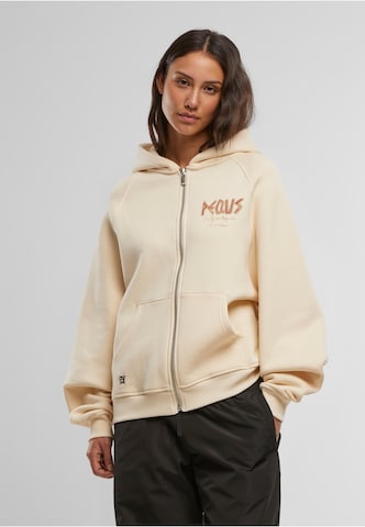 Pequs Sweatjacke 'Ancient Love Story' in Beige