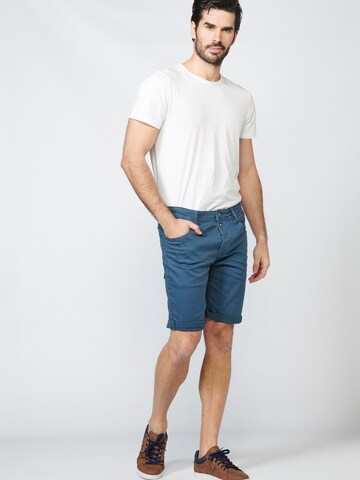 KOROSHI Slimfit Shorts in Blau