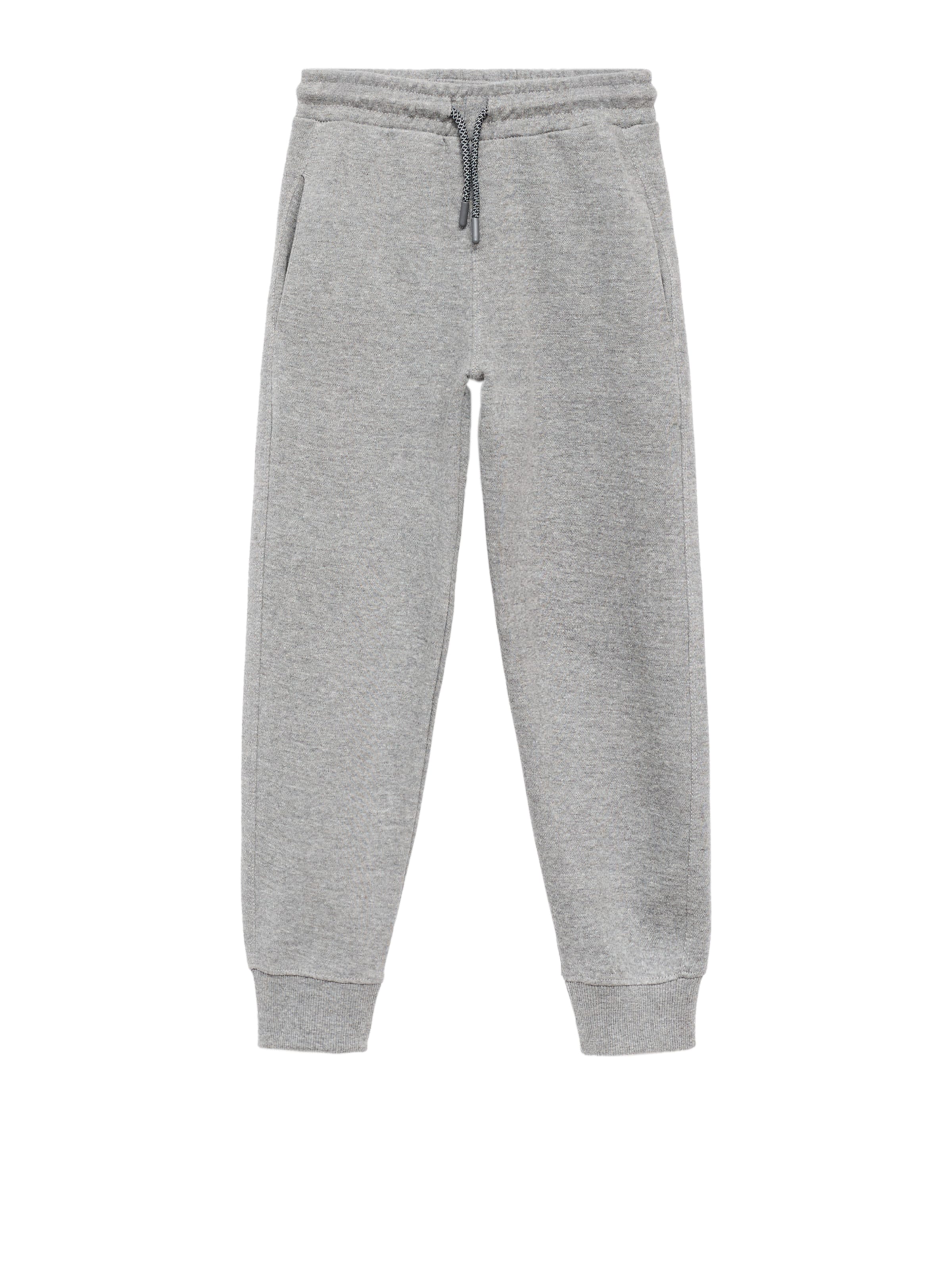 MANGO KIDS Zwężany krój Spodnie w kolorze szary: przód