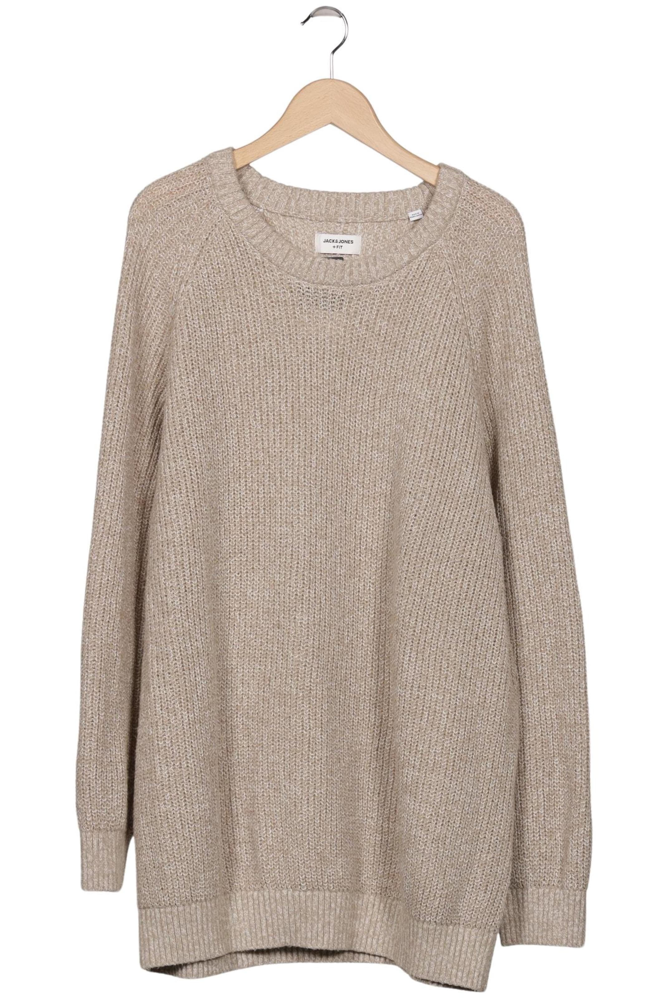 JACK & JONES Sweater & Cardigan in 6XL in Beige: front