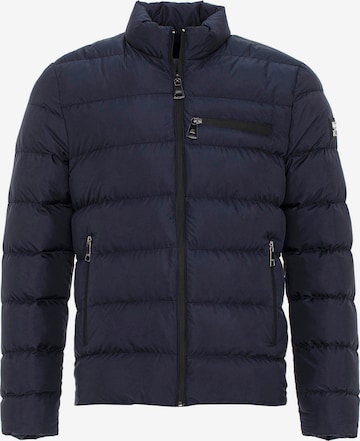 CIPO & BAXX Between-Season Jacket in Blue: front