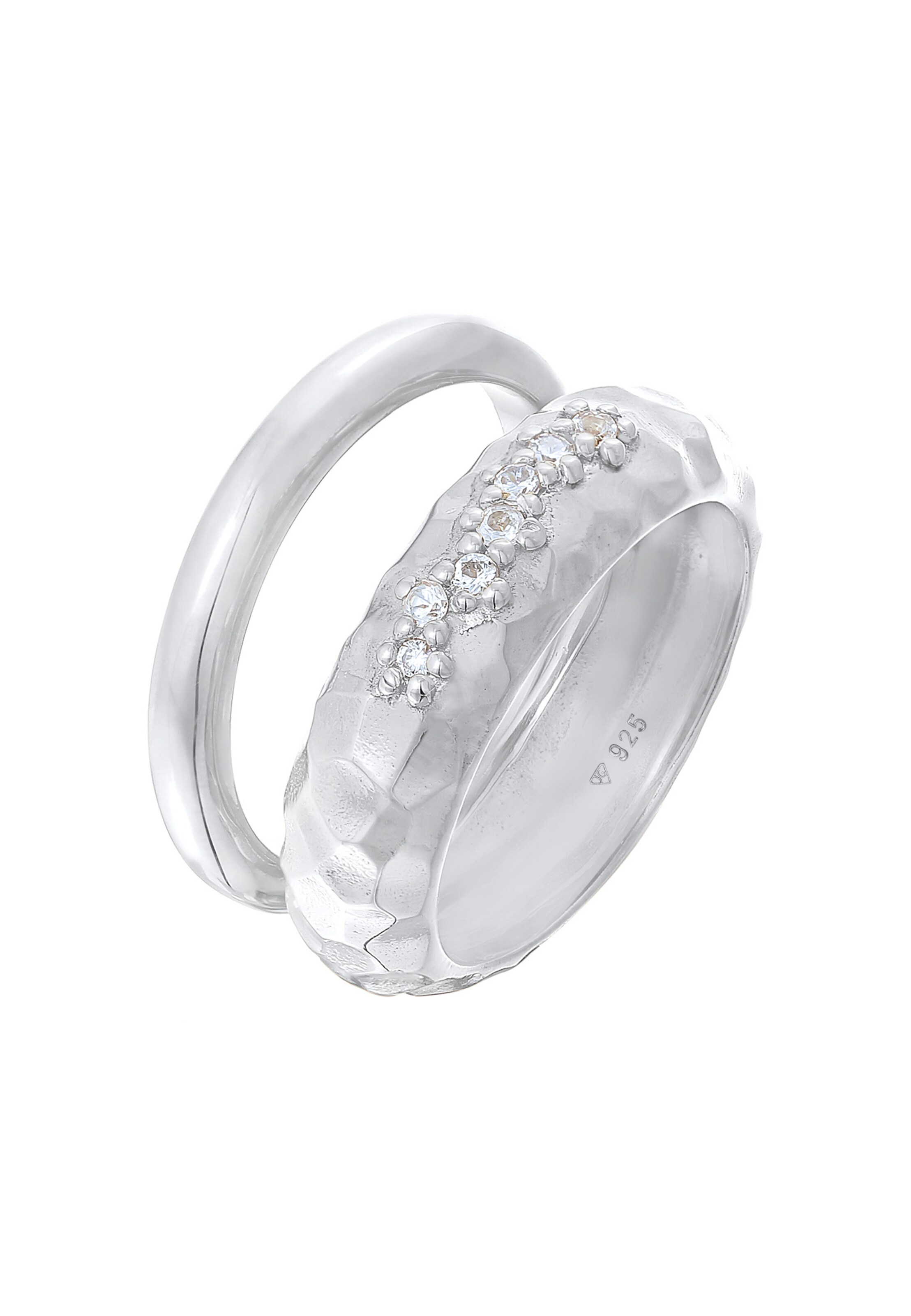 ELLI PREMIUM Ring in Silber: Vorderseite