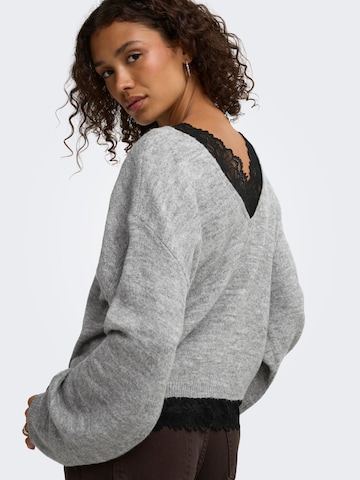 Pull-over 'CLOVER' ONLY en gris