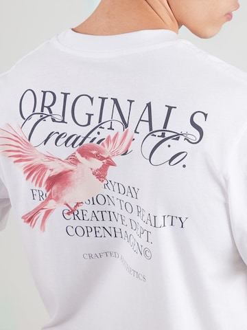 JACK & JONES Футболка 'JORCATSKILLS' в Белый