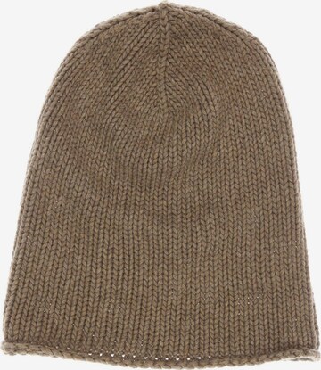 Closed Hat & Cap in One size in Brown: front