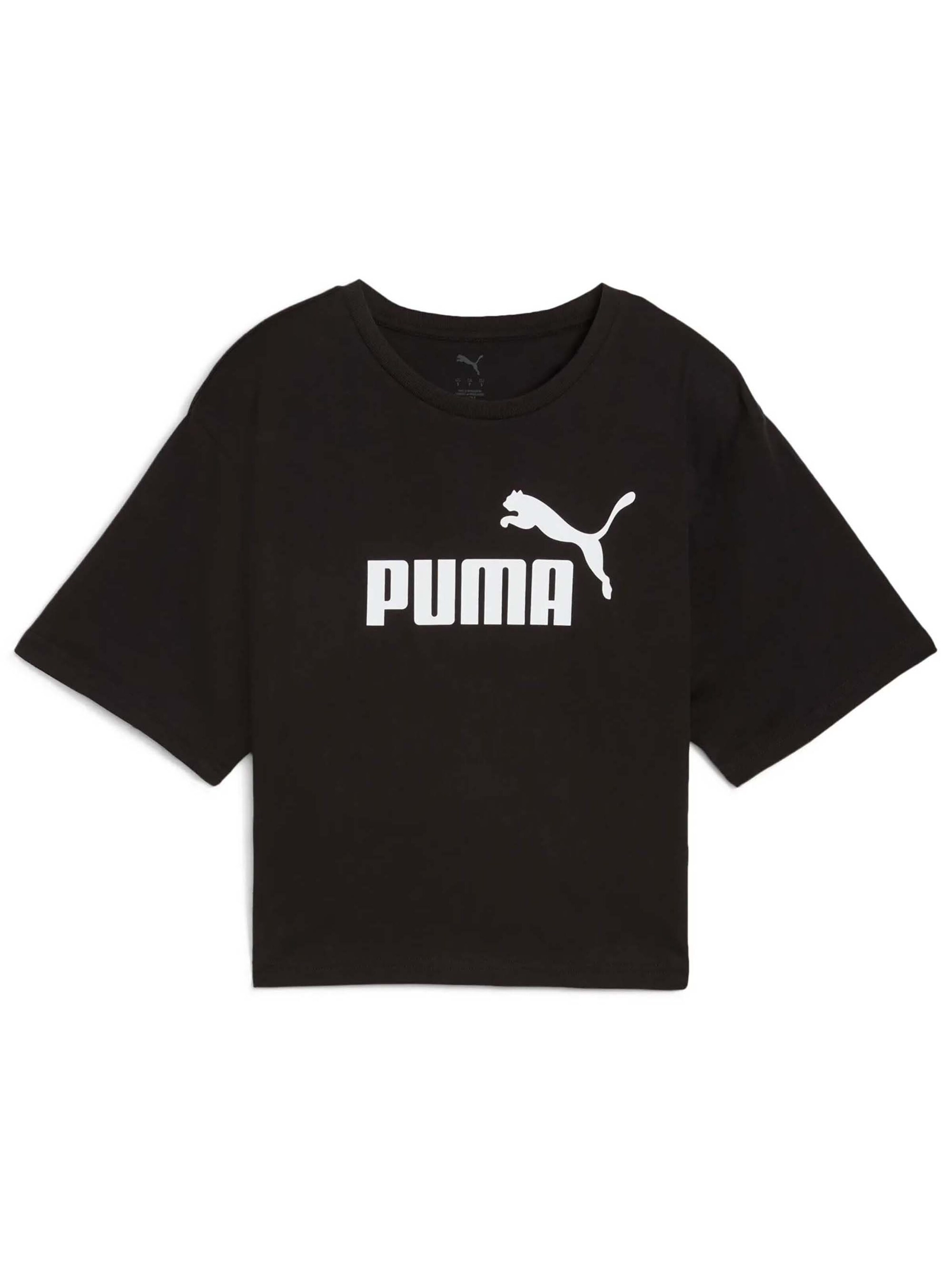 PUMA Shirt in Zwart: voorkant
