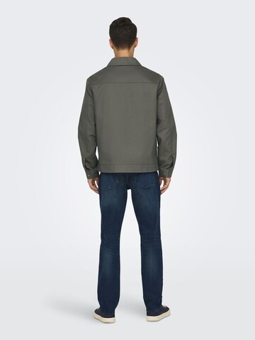Only & Sons Übergangsjacke 'RALPH' in Braun