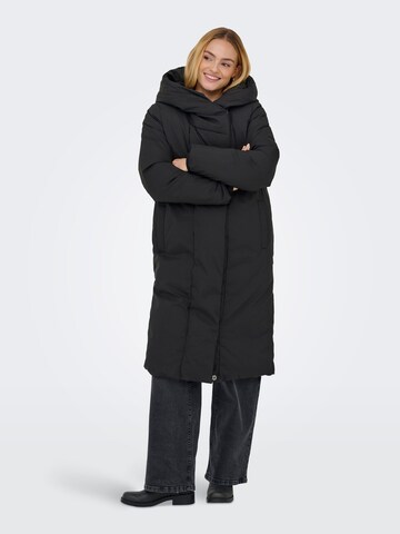 JDY Vinterfrakke 'JDYMadeline' i sort: forside