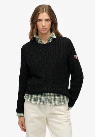 Superdry Trui in Zwart: voorkant