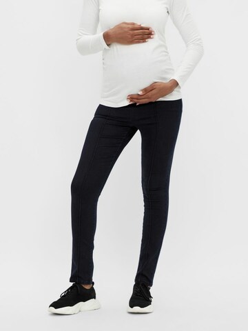 MAMALICIOUS Skinny Jeggings 'Joplin' in Blue: front