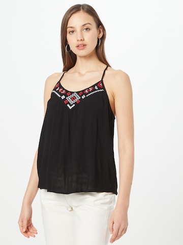 ABOUT YOU Top 'Carmina' in Black: front