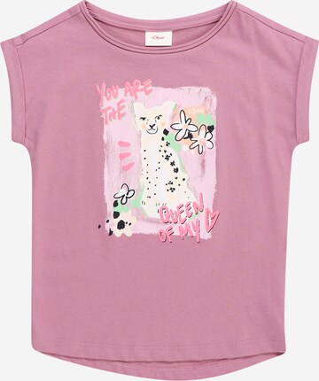 s.Oliver T-shirt i rosa: framsida