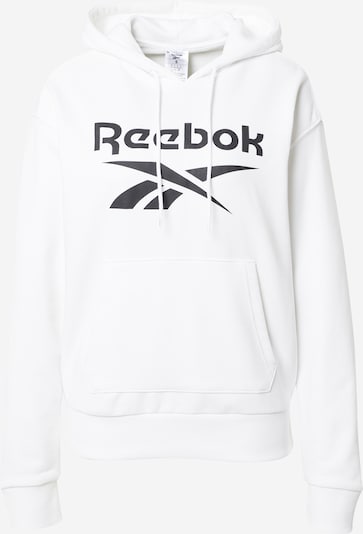 Reebok Sport Sweat de sport en noir / blanc, Vue avec produit