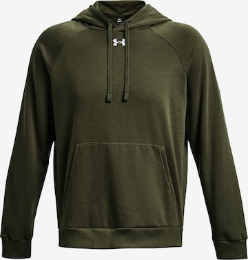 UNDER ARMOUR Athletic Sweatshirt in Green: front