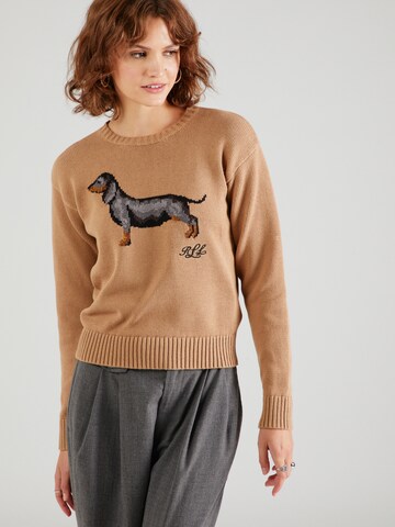 Lauren Ralph Lauren Sweter 'RIEDNEE' w kolorze beżowy: przód