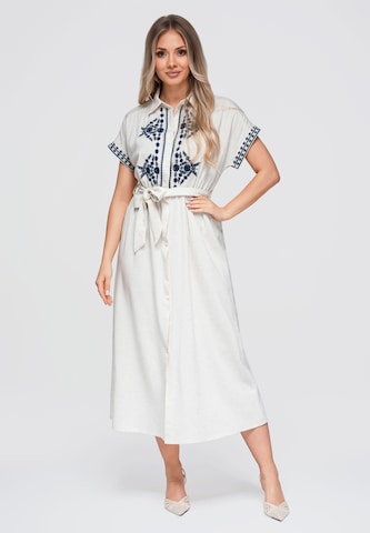 Robe ' OW-DLR-E0012' Ombre en blanc