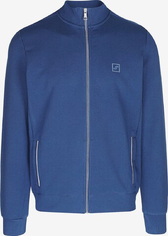 JOY SPORTSWEAR Athletic Zip-Up Hoodie 'Fabio' in Blue: front