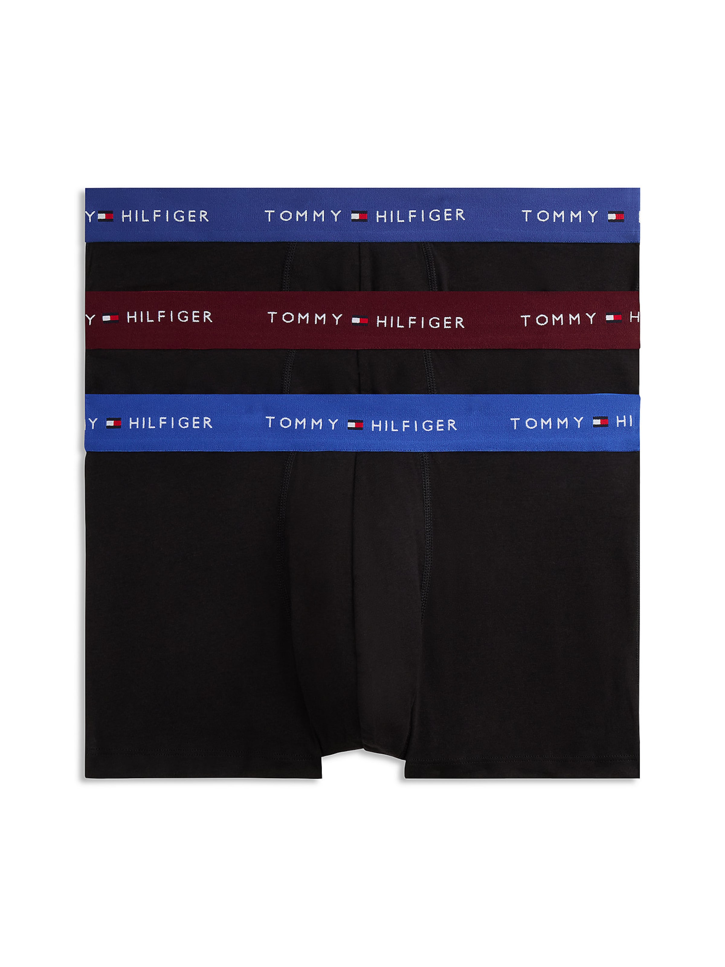 Tommy Hilfiger Underwear Boksershorts 'Essential' i S i blå / navy / burgunder / sort, Produktvisning