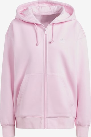 Giacca di felpa 'Essentials Friend' di ADIDAS ORIGINALS in rosa: frontale