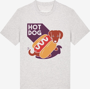 T-Shirt 'Hot Dog' Watapparel en blanc : devant