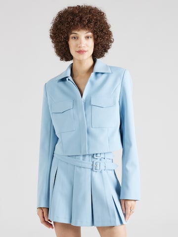 ABOUT YOU x Iconic by Tatiana Kucharova Between-Season Jacket 'Mia' in Blue: front