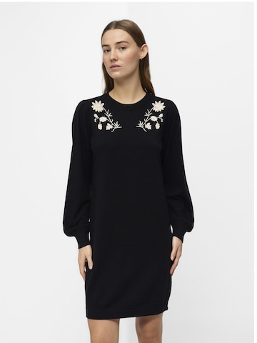Robes en maille 'THESS' OBJECT en noir : devant