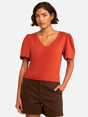 love & roses Shirt in Orange: front